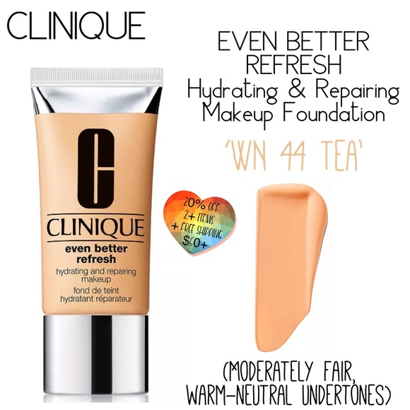 CLINIQUE Even Better Refresh Hydrating & Repairing Makeup Foundation WN 44 Tea - Picture 1 of 6